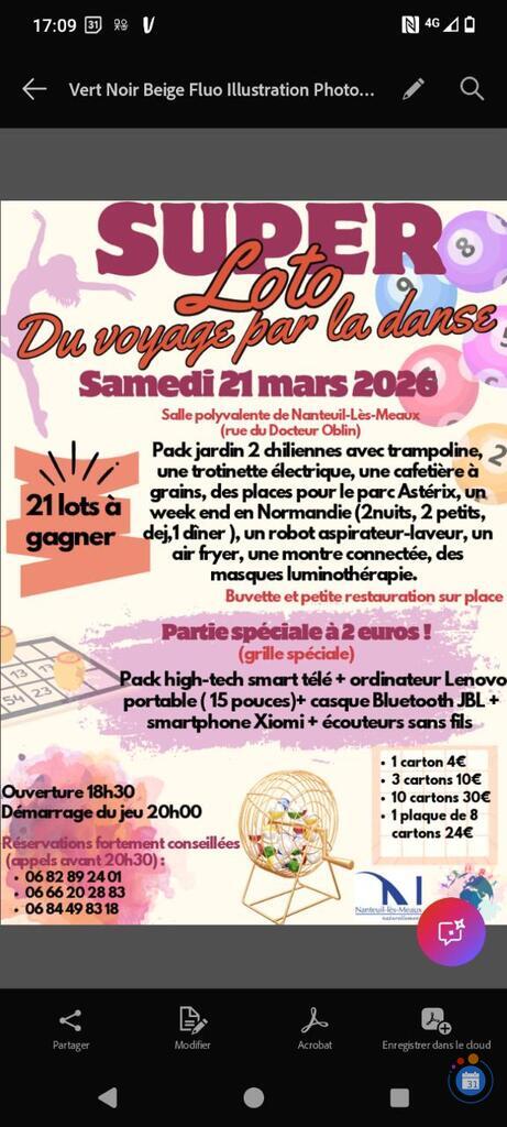 Image Grand loto de l'association le voyage par la danse (photo 1)