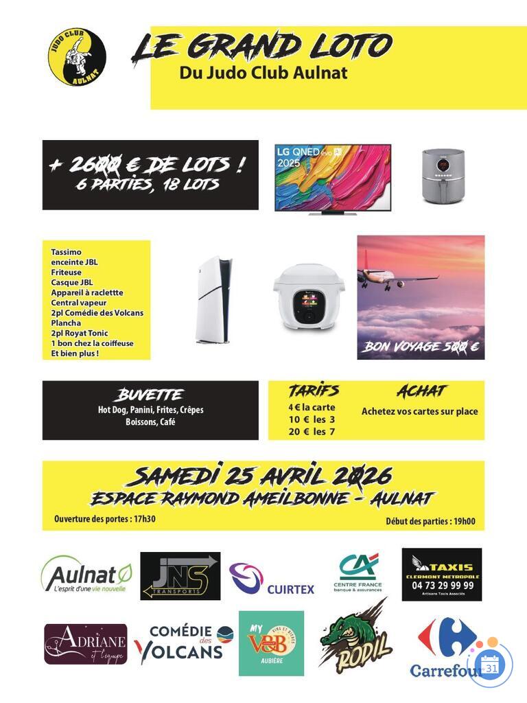 Image Le grand LOTO du Judo Club Aulnat (photo 1)