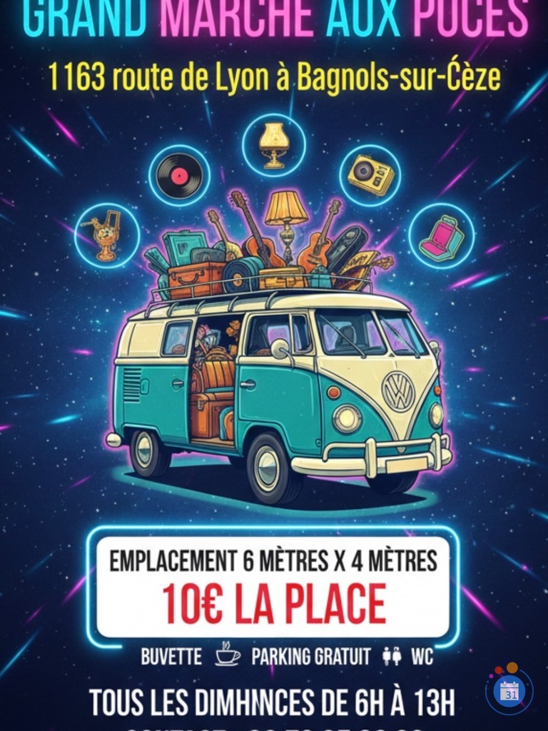 Image Marché aux puces de Bagnols sur cèze (photo 1)