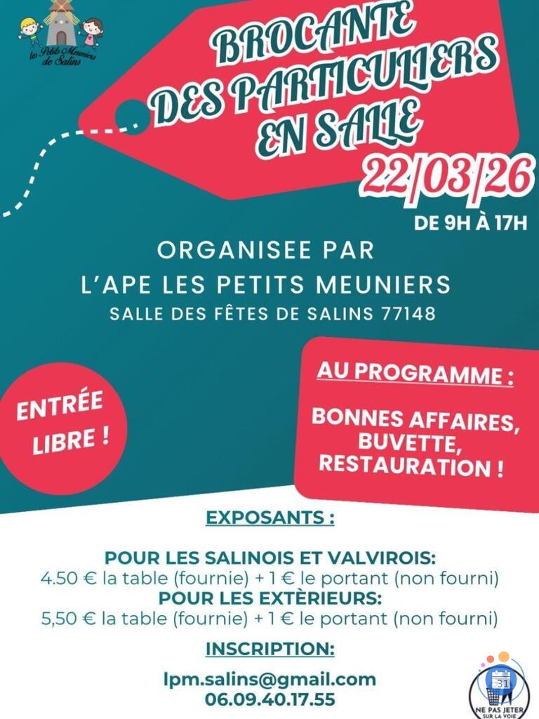 Image Vide grenier de particulier en salle (photo 1)