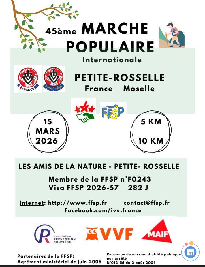 Image 45 ème Marche Populaire Internationale , IVV-FFSP (photo 1)