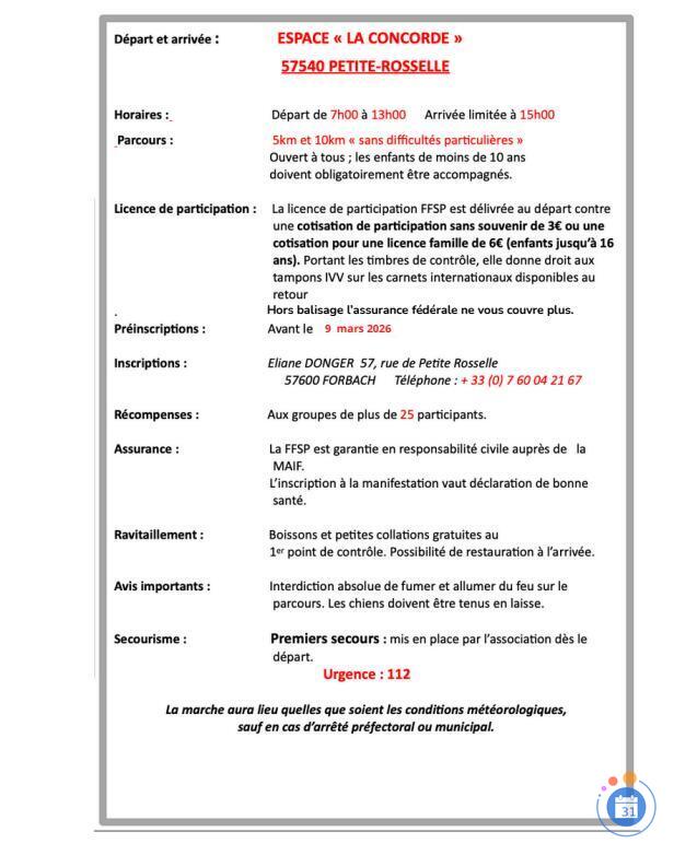 Image 45 ème Marche Populaire Internationale , IVV-FFSP (photo 2)