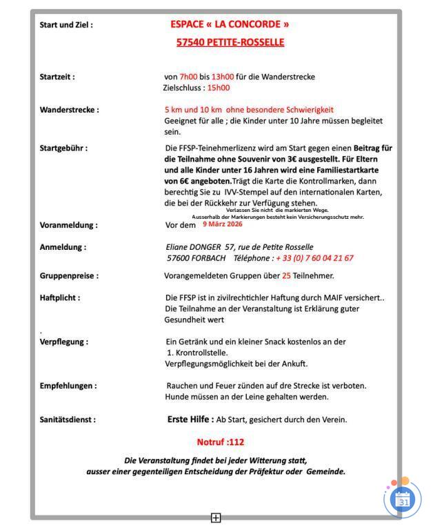 Image 45 ème Marche Populaire Internationale , IVV-FFSP (photo 3)