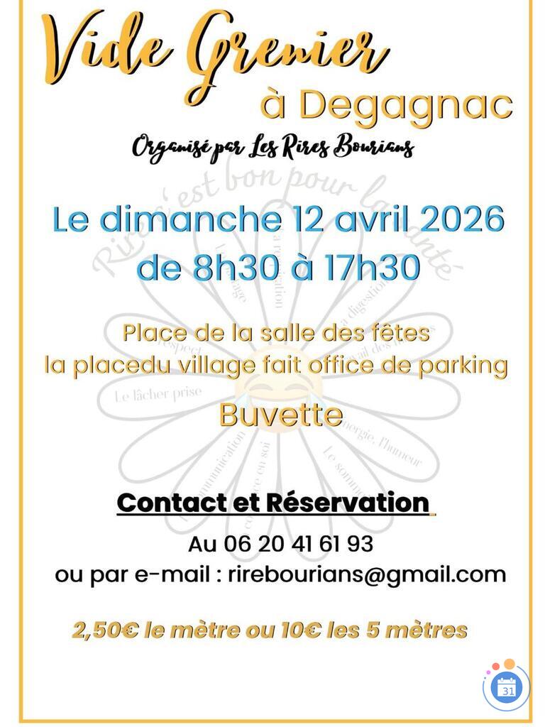 Image Vide Grenier du club LES RIRES BOURIANS (photo 1)