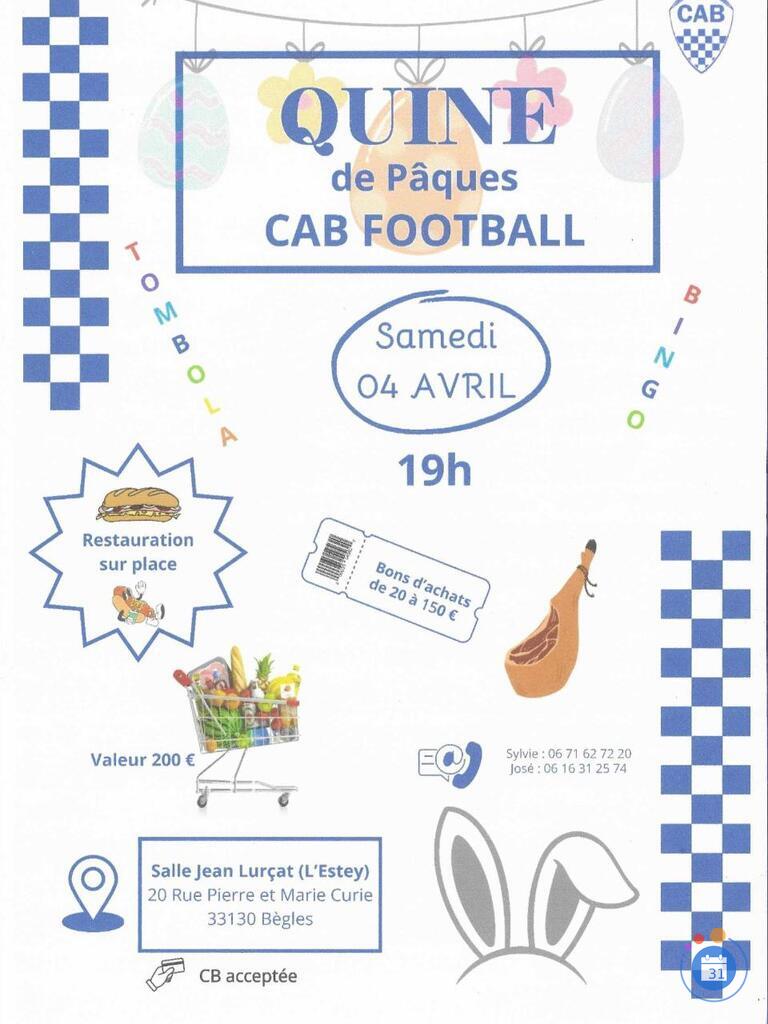 Image Quine de pâques cab football begles (photo 1)