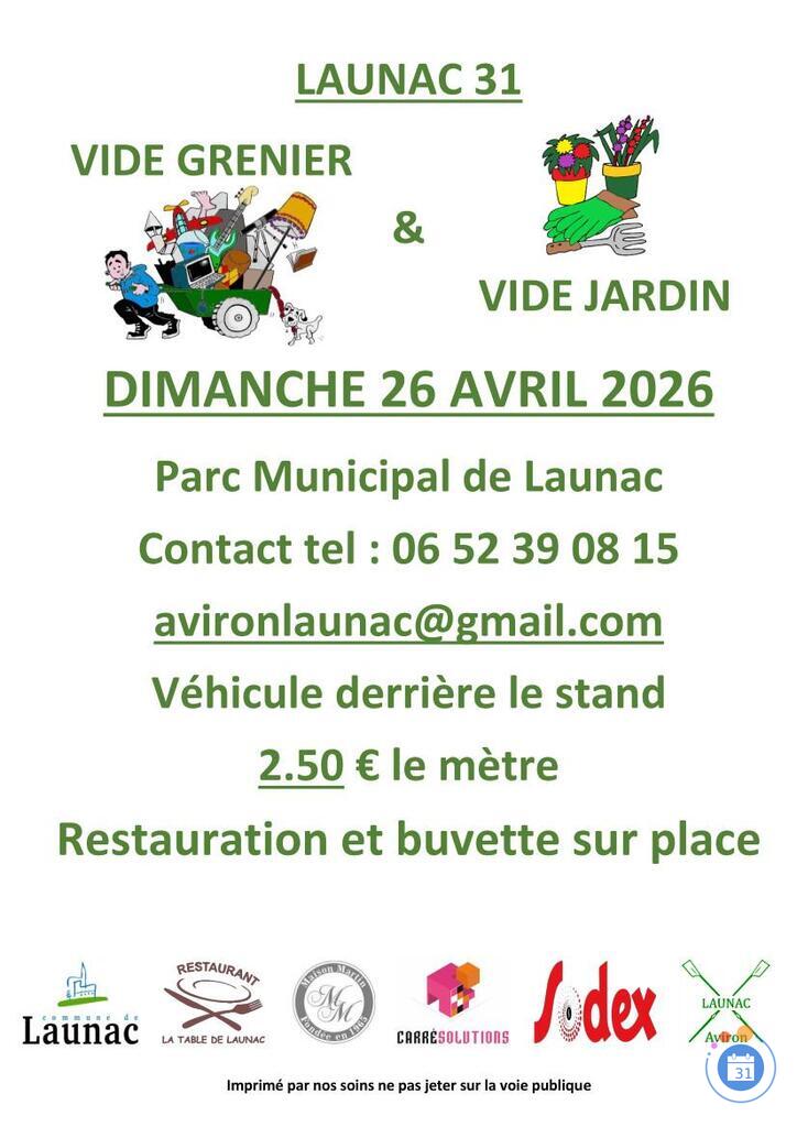 Image Vide Grenier - Vide Jardin - Aviron Launac (photo 1)