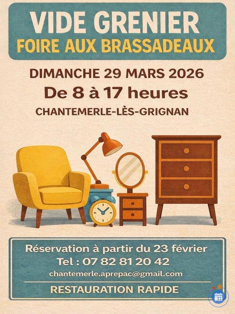 Image Vide grenier-brocante-foire des brassadeaux (photo 1)