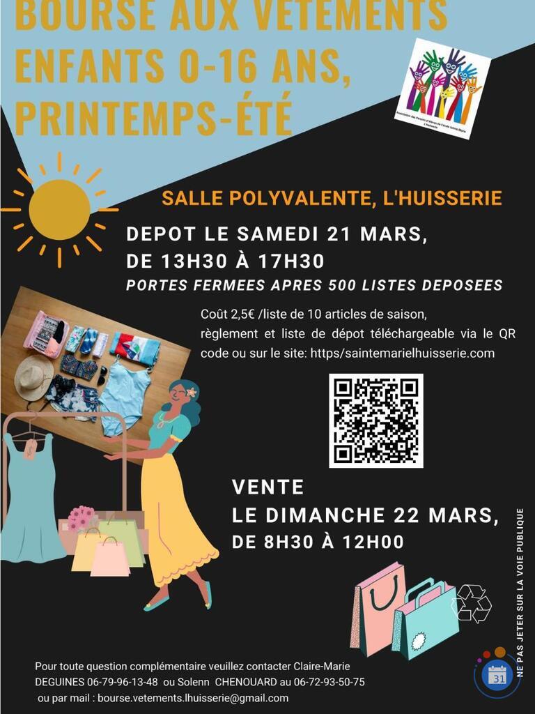 Image Bourse aux vêtements printemps-été et puériculture (photo 1)