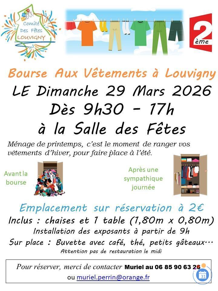 Image Deuxieme bourse aux vetements de louvigny (photo 1)