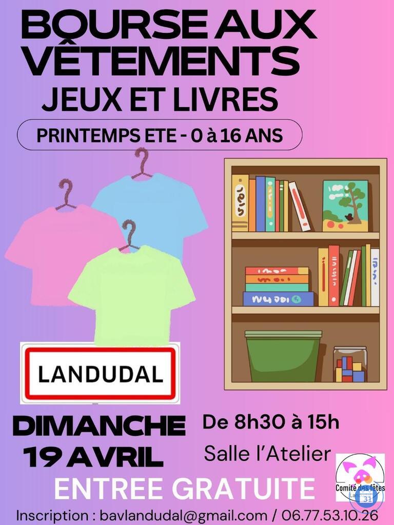 Image Bourse aux vêtements, jeux, livres printemps-été 0 à 16 ans (photo 1)