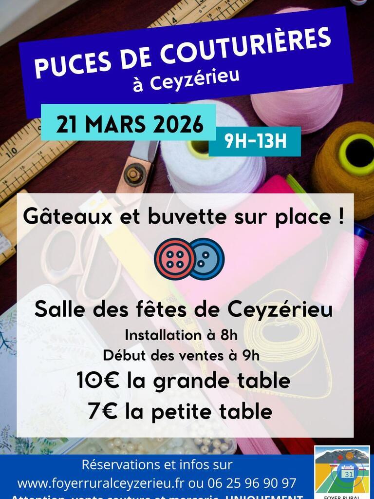 Image Puces des Couturières du Foyer Rural de Ceyzérieu (photo 1)