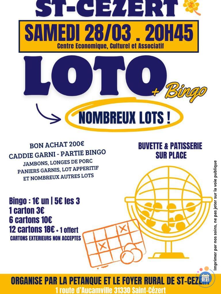 Image Loto du foyer rural et de la pétanque st cezert (photo 1)