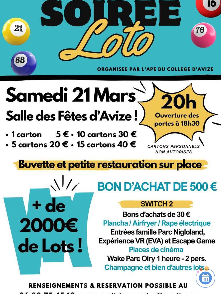 Image LOTO de l'APE du Collège d'Avize (photo 1)