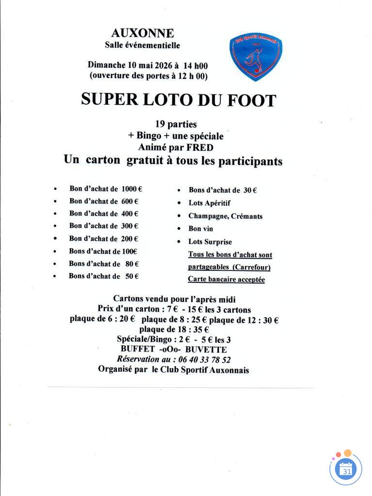 Image Super loto du Foot d'Auxonne (photo 1)