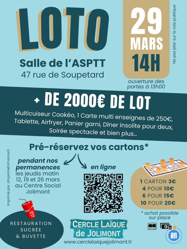 Image Grand loto du Cercle Laïque de Jolimont (photo 1)