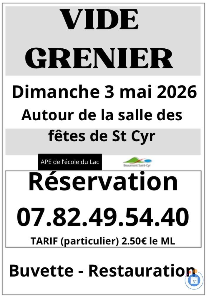 Image Vide grenier APE de l’école du Lac (photo 1)