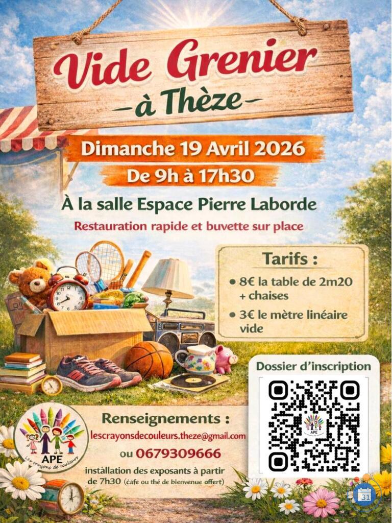 Image Vide grenier des écoles de Thèze (photo 1)