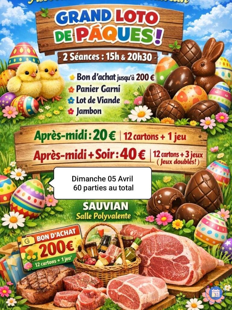 Image Double Loto de Pâques 60 parties (photo 1)