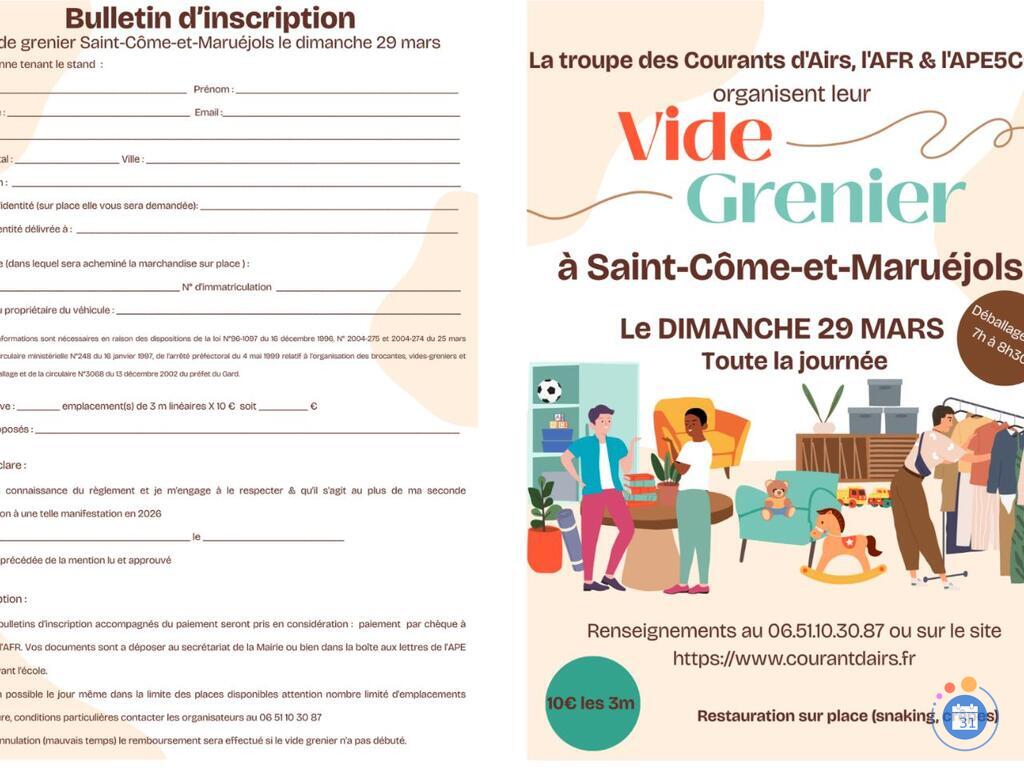 Image Vide grenier de saint come (photo 1)