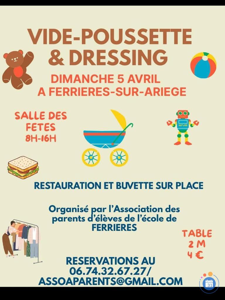 Image Vide grenier de l'association A'parents (école de Ferrières) (photo 1)