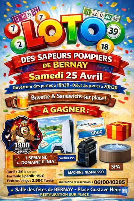 Image Loto de l'amicale des sapeurs pompiers de bernay (photo 1)