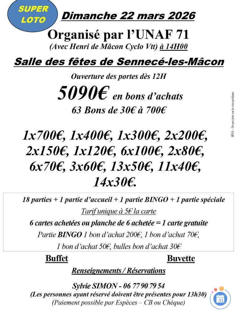 Image super loto UNAF 71 (photo 1)