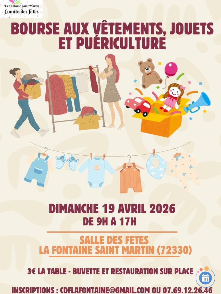 Image Bourse aux vêtements, jouets et puériculture (photo 1)