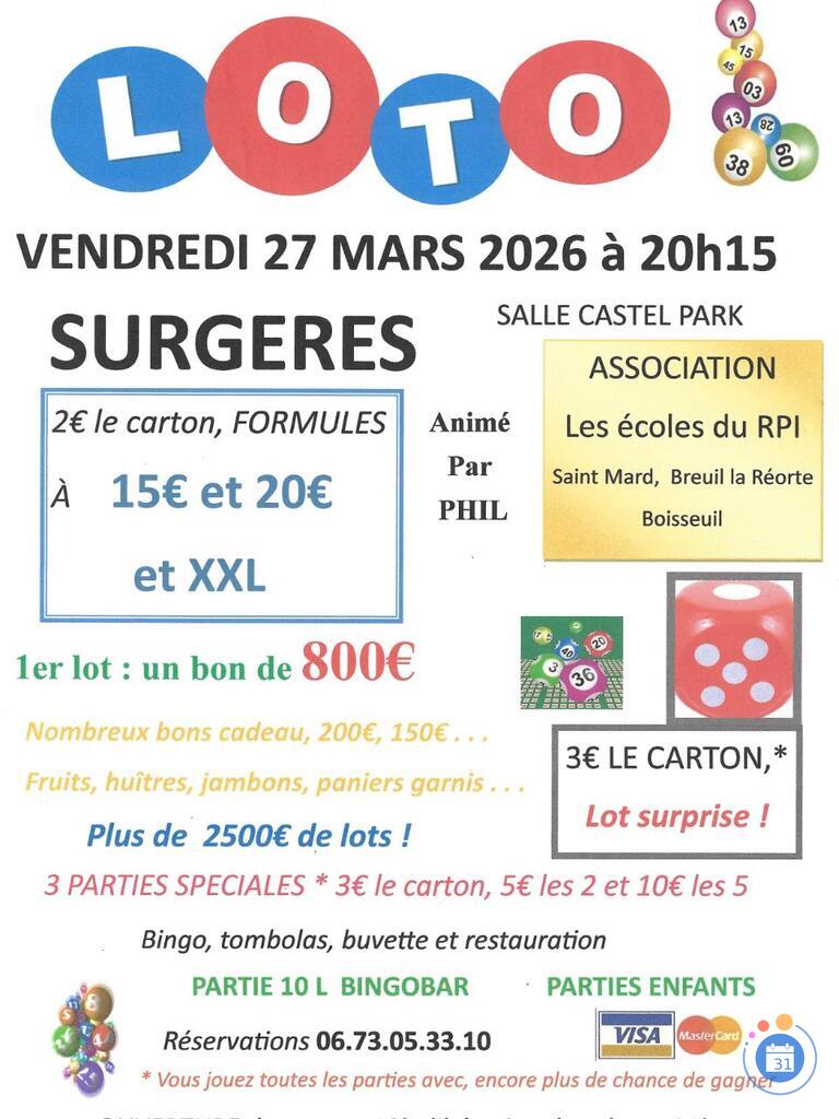 Image Super loto rpi st mard,breuil la reorte, boisseuil (photo 1)