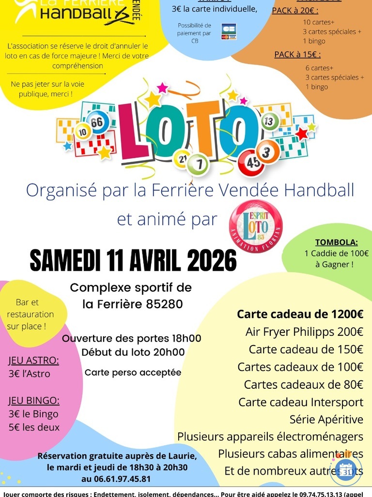 Image Super loto de la ferriere Vendée handball animation Florian (photo 1)