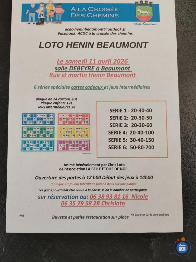 Image loto henin beaumont (photo 1)
