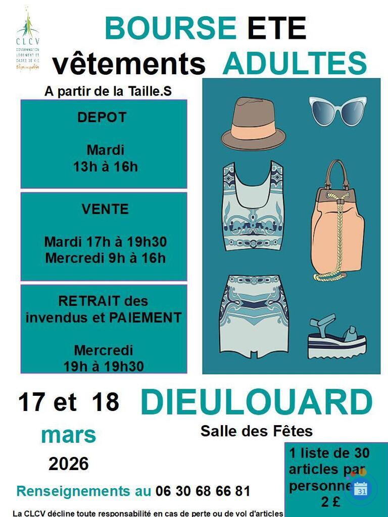Image Bourse aux vêtements adulte été (photo 1)