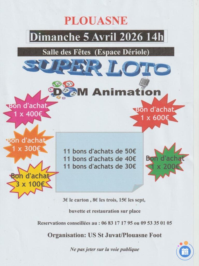 Image super loto Us St Juvat Plouasne foot (photo 1)