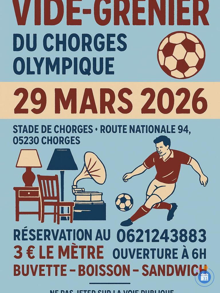 Image Vide grenier du Chorges Olympique (photo 1)