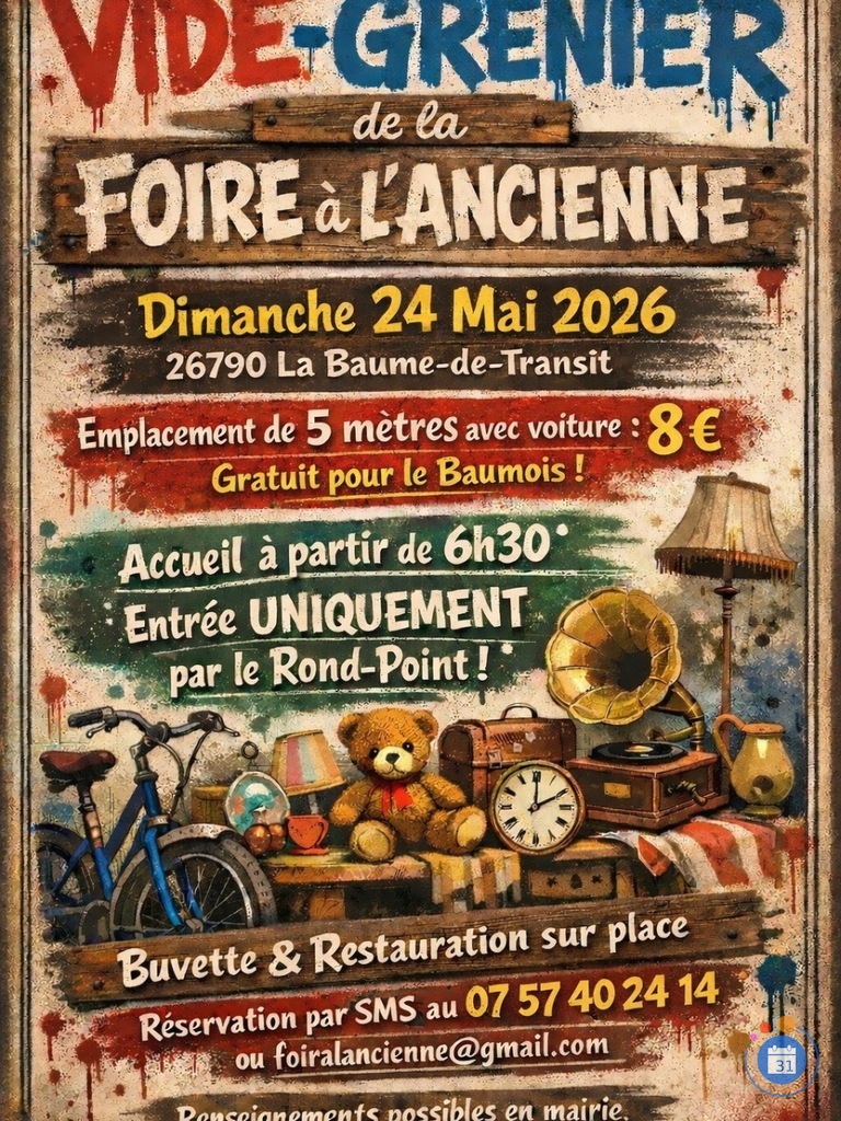 Image Vide grenier de la foire a l'ancienne (photo 1)