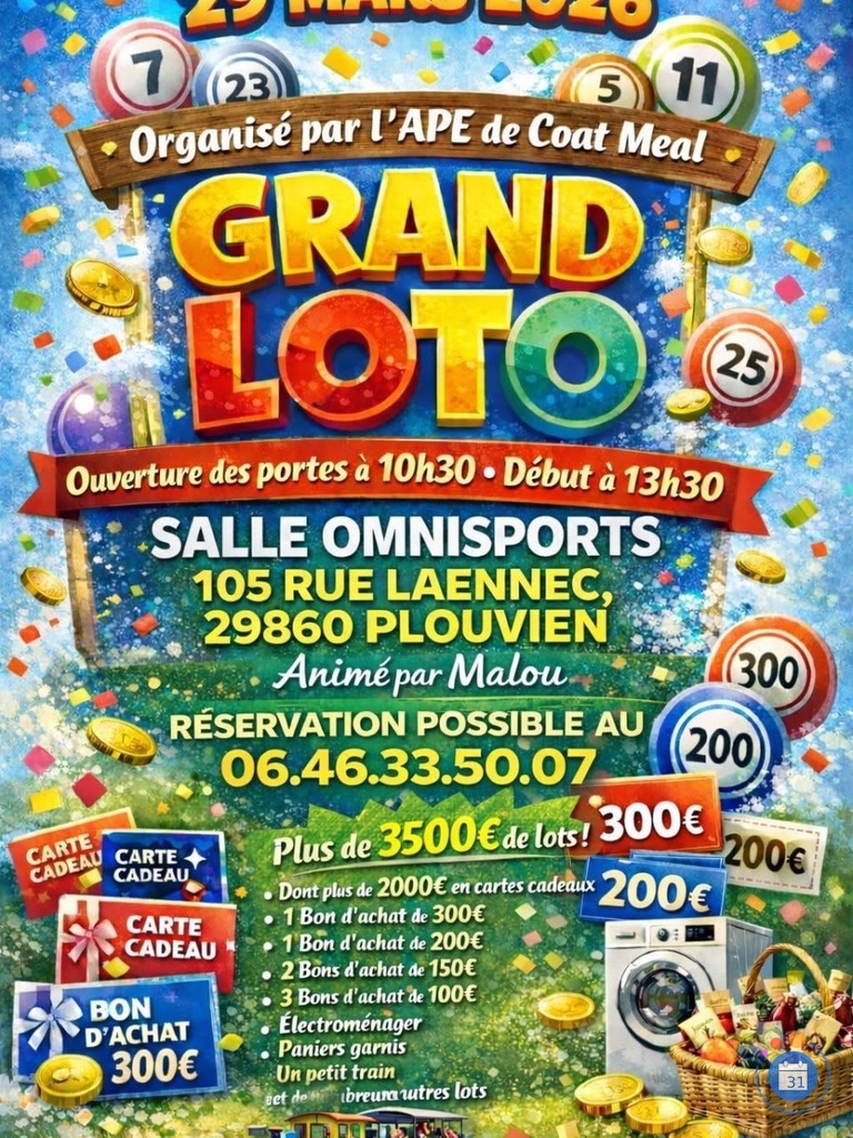 Image Loto APE COAT-MEAL, animé par Malou (photo 1)