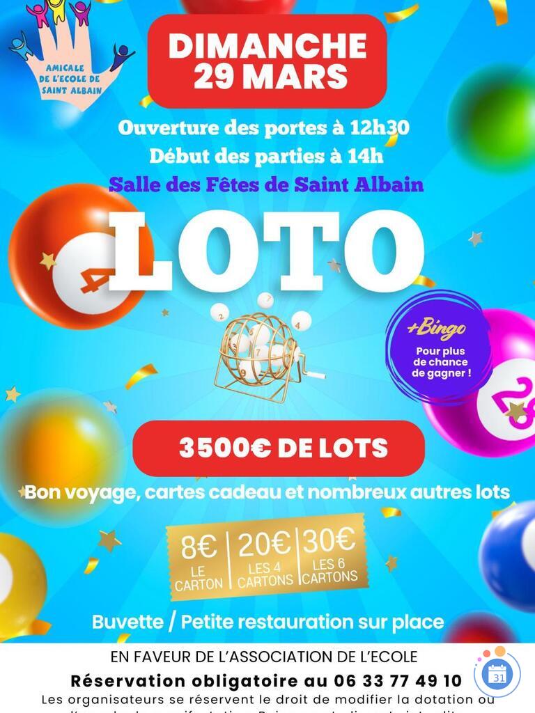Image Loto au profit de l'Amicale de l'Ecole de Saint Albain (photo 1)