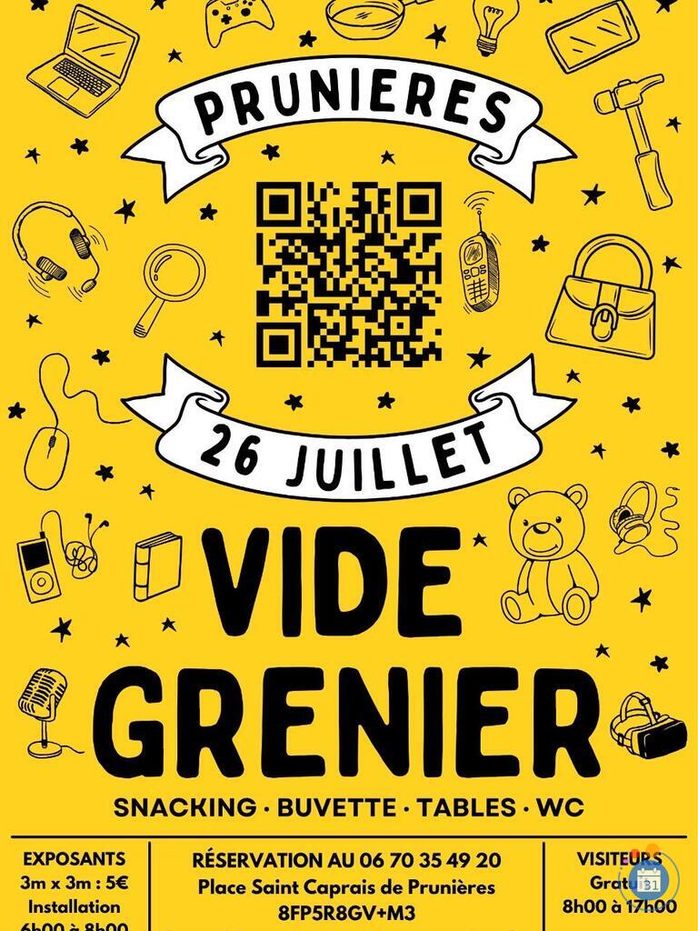 Image Vide grenier de prunieres (photo 1)