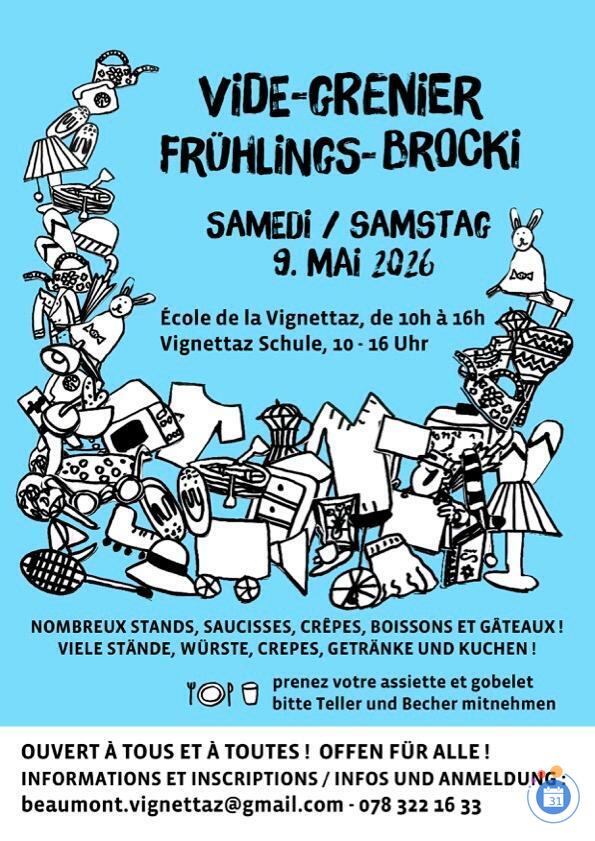 Image Vide-Grenier Frühlings-Brocki Beaumont-Vignettaz (photo 1)