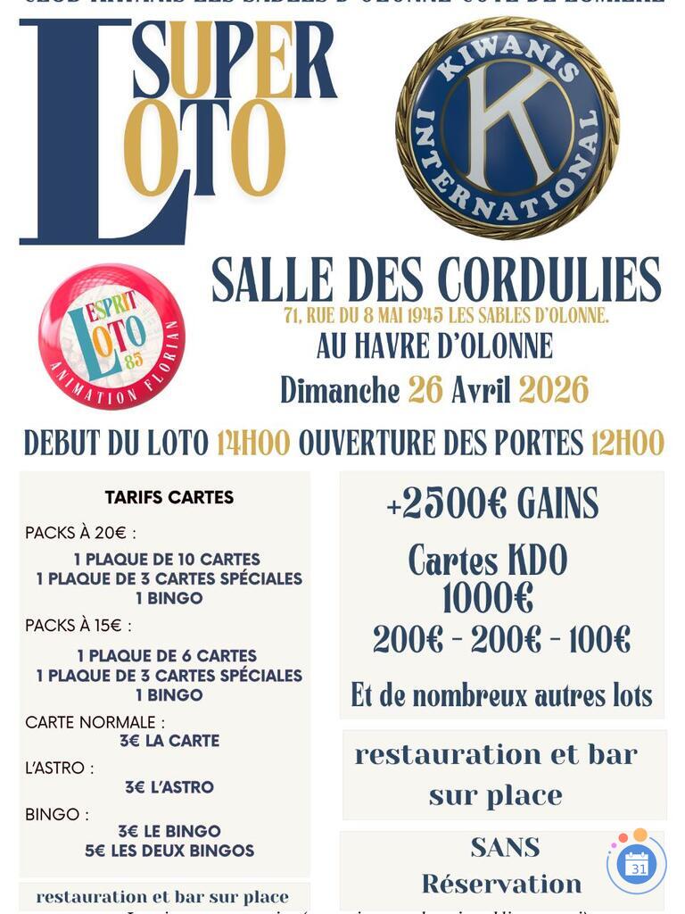 Image Super loto organiser par KIWANI ANIMATION FLORIAN (photo 1)