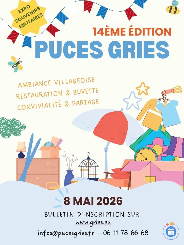 Image Puces Gries 2026 (photo 1)