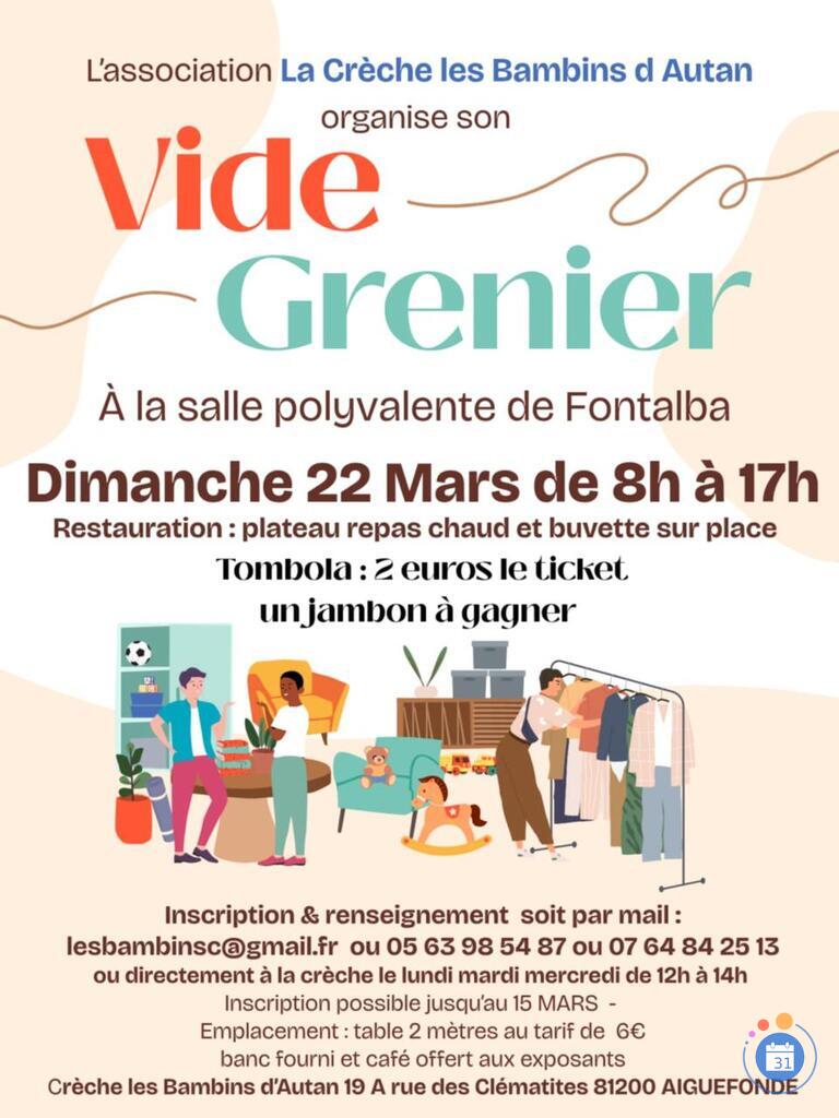 Image Vide greniers crèche Les Bambins d'autan (photo 1)