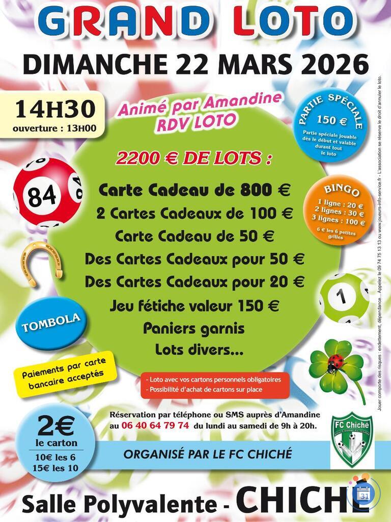 Image Grand Loto Anime Par AMANDINE RDV Loto A CHICHE (photo 1)