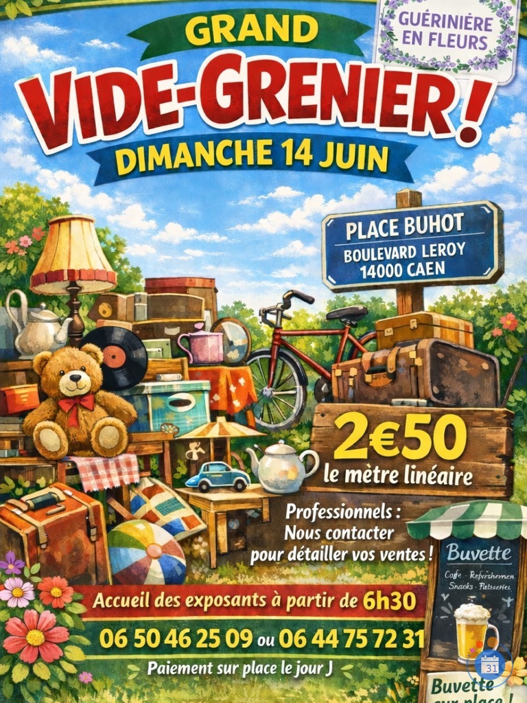 Image Vide grenier organisé par guérinière en fleurs (photo 1)