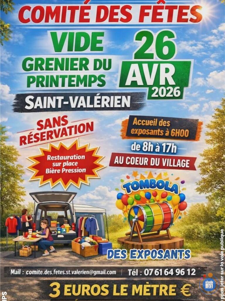 Image Vide grenier du printemps 2026 (photo 1)