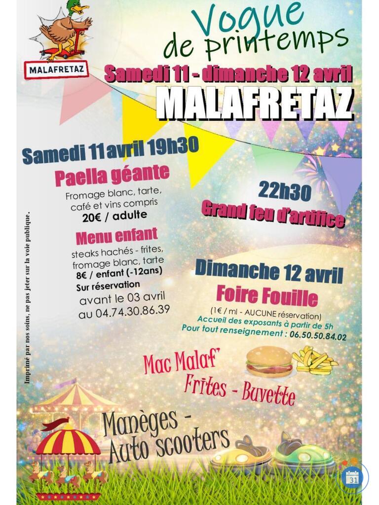 Image Foire Fouille de la vogue de printemps de MALAFRETAZ (photo 1)