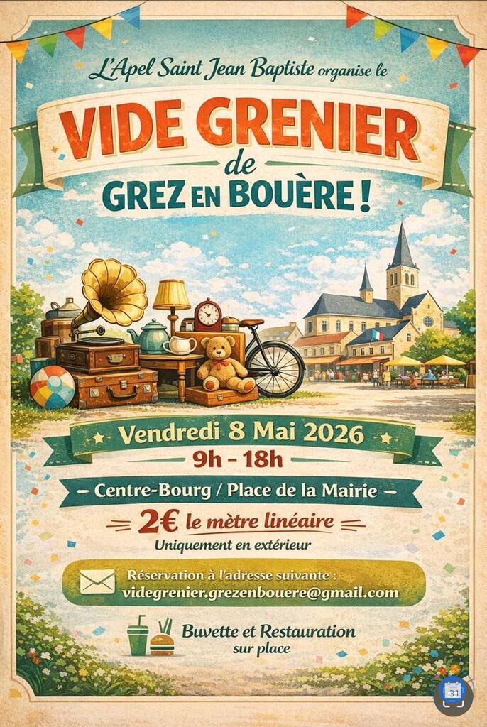 Image Vide Grenier du 8 mai 2026 (photo 1)