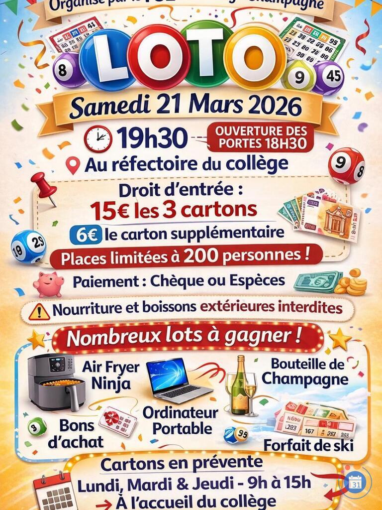 Image Loto collège champagne (photo 1)