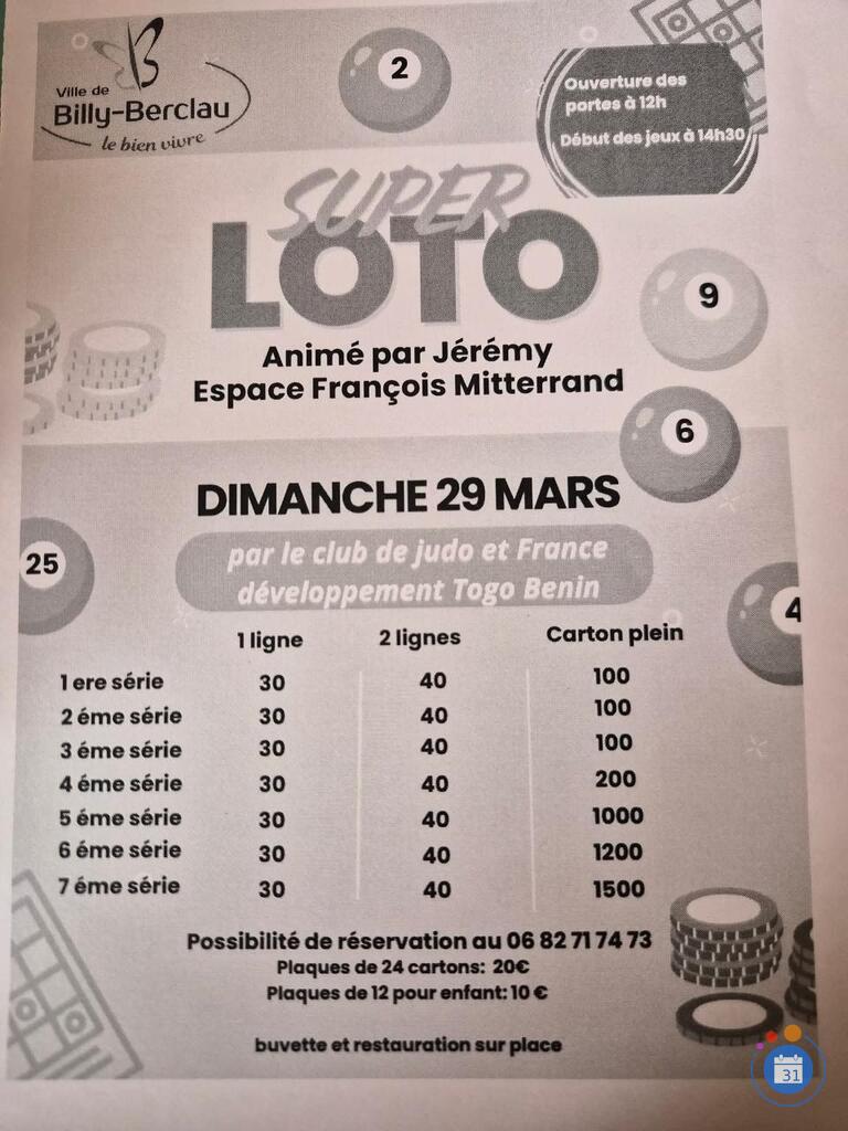 Image Mega loto avec 3 cartons pleins exceptionnel (photo 1)