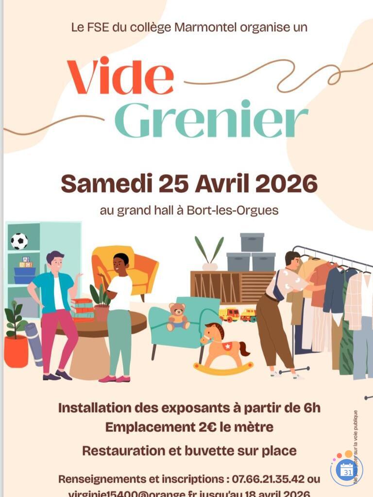 Image Vide grenier du fse college marmontel (photo 1)