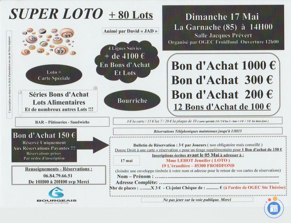 Image SUPER LOTO animé par David jad (photo 1)